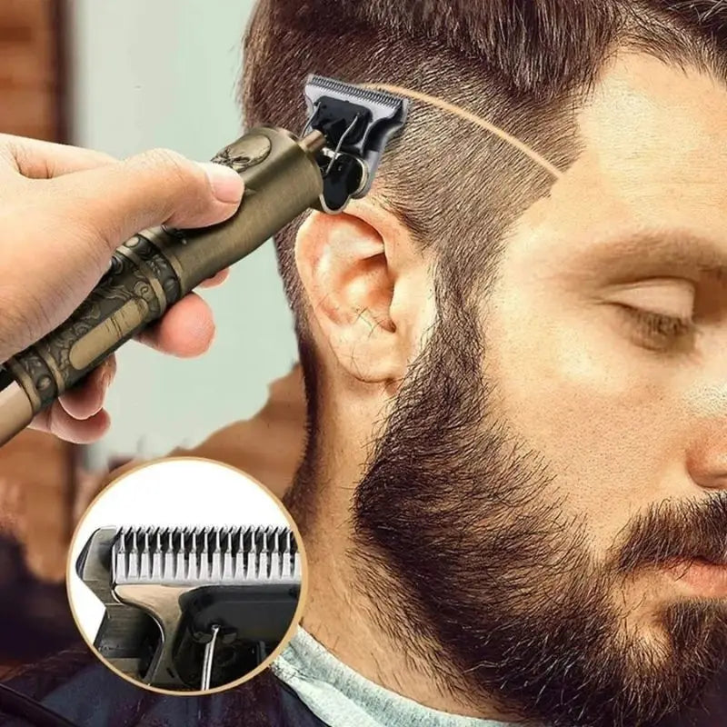 Maquina de Barbear cortar cabelo Aparador Profissional barbeador acabamento Sem Fio Portátil