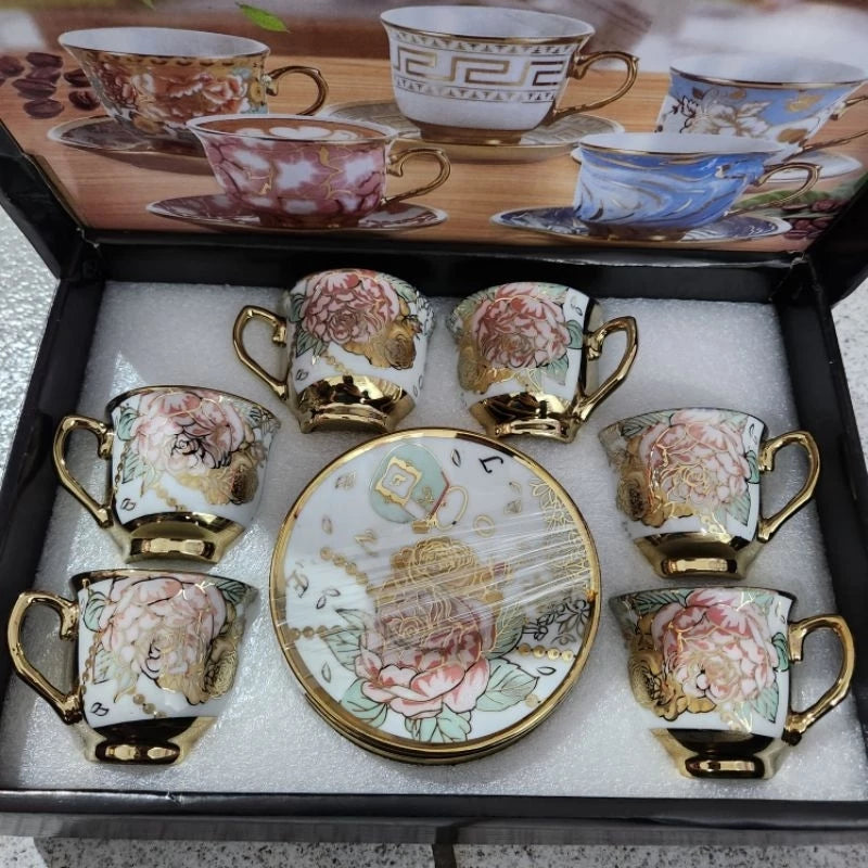 Xícara de café kit com 12 peças de Cerâmica em porcelana top10
