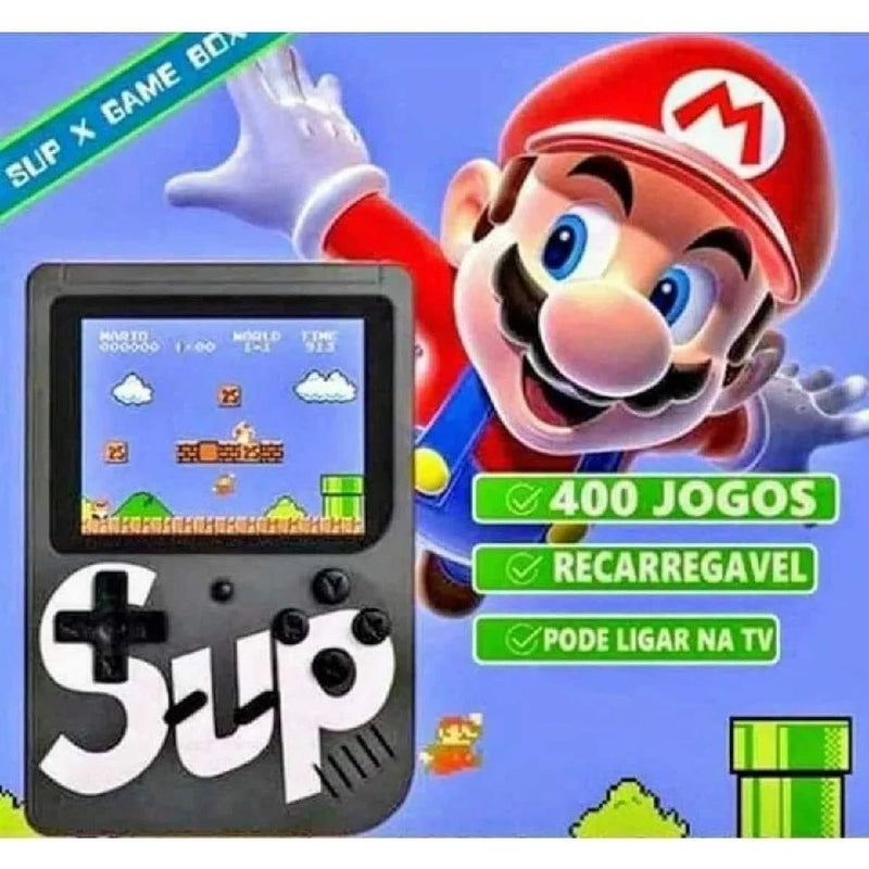 Mini Video Game Sup Game Box 400 Jogos Em 1 Portátil Jogos Antigos